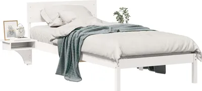 Obrázok produktu pre Rám postele Biela 100 x 200 cm Masívne borovicové drevo