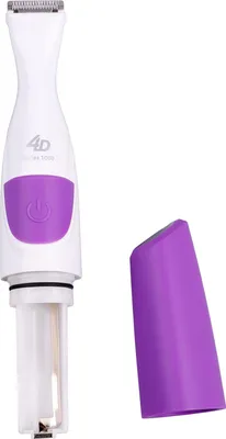 Zdjęcie produktu dla depilator damski 2 w 1 do usuwania włosów na mokro i sucho Elektryczny, bezprzewodowy, elastyczny trymer do bikini z głowicą depilującą Fioletowy