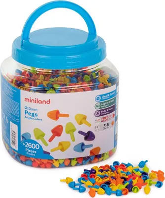 Zdjęcie produktu dla Miniland Dowel 10 Mm 2600 Units Wielokolorowy Wielokolorowy Jeden rozmiar