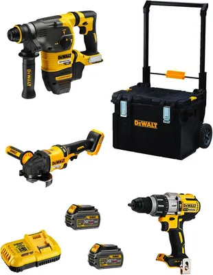 Immagine prodotto di Kit DeWALT FVK381TST2HD-QW 54V/18V (DCH333 + DCD996 + DCG418 + 2 x 6,0 Ah + DCB118 + DS450 DWST1-75668)