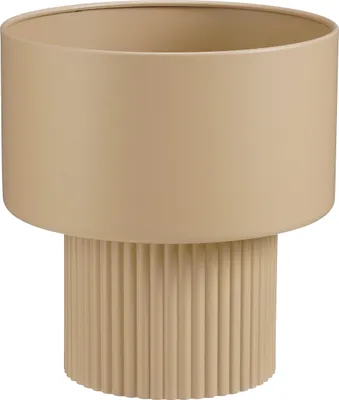 Zdjęcie produktu dla Doniczka Mica Decorations Lux – doniczka do kwiatów i roślin domowych – do użytku wewnątrz pomieszczeń – wys. 33 cm x średnica 31,5 cm – żelazo – jasnobrązowa