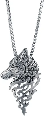 Produktbild von INF Halskette mit Wolfsanhänger Silber