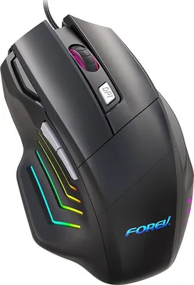 Produktbild von INF Kabelgebundene Gaming Maus mit 7 Tasten, Ergonomisches Design, DPI Einstellbar