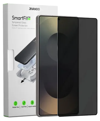 Obrázek produktu pro 1-balení Samsung S25 Ultra Ochranné sklo na displej Privacy - Tvrzené sklo | [Automatická instalace] - Bez bublin