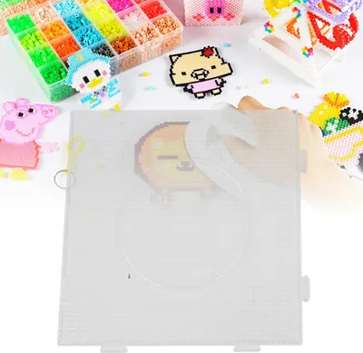 Obrázok produktu pre Priehľadná geometrická šablóna na puzzle pre domácich majstrov, hračka na rozpoznávanie farieb (veľký štvorec)