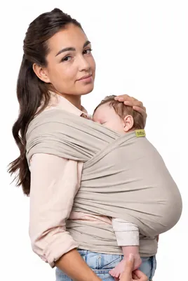 Produktbild von Babytrage Babytragetuch Babytragetasche - 3,2 bis 15,9 kg - Beige - Für Neugeborene und Kleinkinder