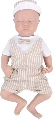 Zdjęcie produktu dla Silikonowe lalki noworodki, realistyczny wygląd, ciężki korpus, 43 cm (16,92 cala) chłopiec