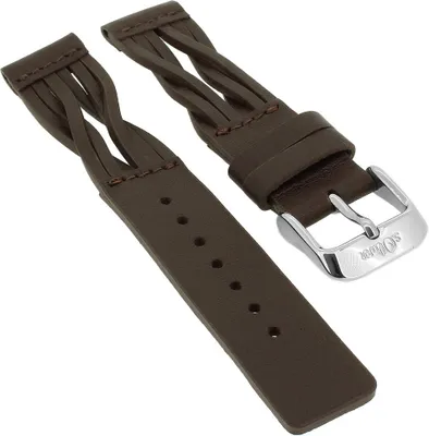 Produktbild von s.Oliver → Uhrenarmband 16mm → Leder braun → mit Naht → SO-1422-LQ