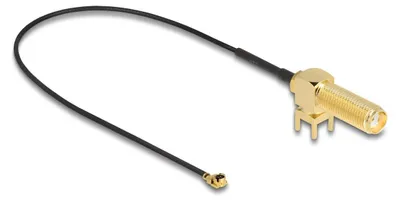 Obrázok produktu pre DeLOCK 12035, 0,25 m, RP-SMA, I-PEX MHF1, Čierna