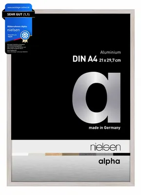Produktbild von nielsen Aluminium Bilderrahmen Alpha, 21x29,7 cm (A4), Eiche Weiß