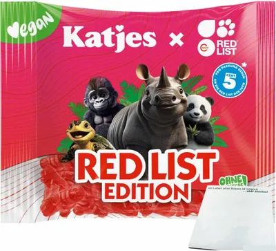 Produktbild von Katjes Red List Edition (175g Packung) + usy Block