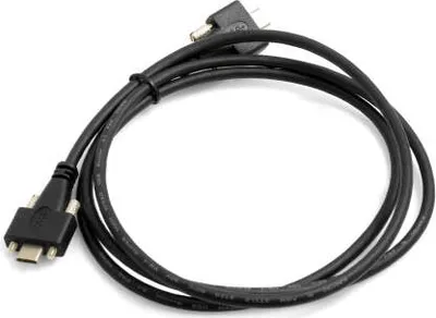 Produktbild von SYSTEM-S USB 3.1 Typ C auf USB 3.1 Typ C Kabel mit Feststellschraube 120cm
