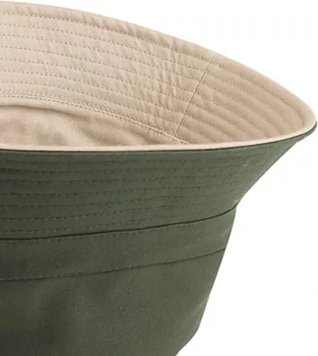 Image de Beechfield B686 | Chapeau de soleil réversible / casquette / bonnet / chapeau - Couleur : Olive Green/Stone - Taille : L/XL