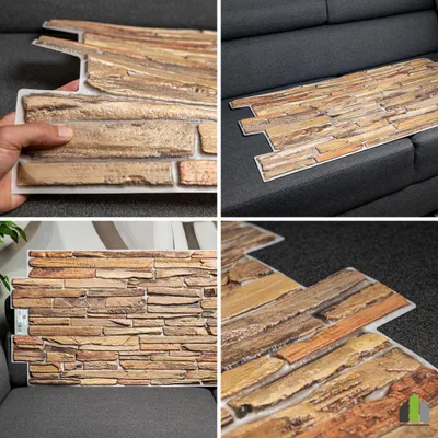 Produktbild von 3D-Wandpaneele PVC | Schiefer Optik | La Manche - 1 Platte - 0.5 m² | Für Wohnzimmer, Küche & Bad | Einfache DIY-Montage