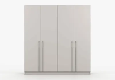 Produktbild von Kleiderschrank 4-türig – moderner Schrank viel Stauraum, Schlafzimmer Garderobenschrank - Schrank Glamy 4D - Cashmere