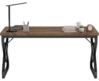 Obrázok produktu pre Počítačový stôl HOGA-XK00700, 160 x 71 x 76 cm, čierno-hnedý