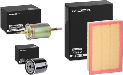 Produktbild von RIDEX Filterset Inspektionspaket Filtersatz für FORD Focus II Schrägheck (DA, HCP, DP) Focus II Kombi (DA, FFS, DS) FOCUS II Cabriolet