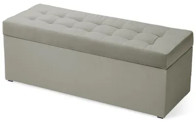 Obrázek produktu pro MG Design, šedá podložka/puf, 45x120 cm - s úložným prostorem 140 litrů, nosnost až 300 kg, snadno se udržuje, matný povrch, vhodná do obývacího pokoje a chodby