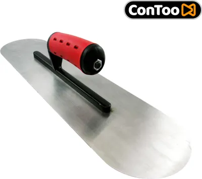 Produktbild von BODENLEGERKELLE ZWEISEITIG HALBRUND 495x120mm 2K Grif Bandstahl Bodenlegerwerkzeug