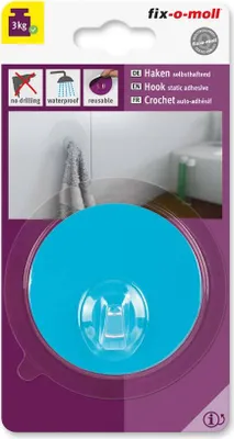 Produktbild von Haken rund 68mm blau fix-o-moll