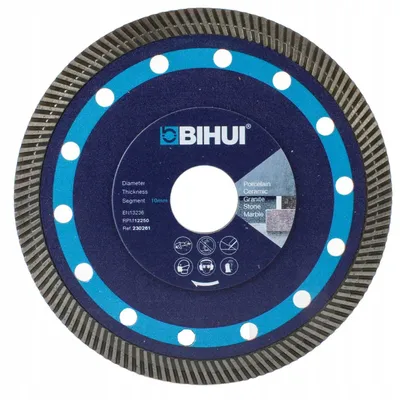 Obrázek produktu pro Bihui Super Tenké Diamantové Listy Na Řezání Obkladů 115 Mm - Dcbn115