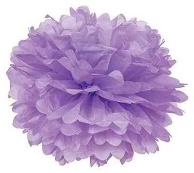 Produktbild von Pompoms – 5 Stück, hellviolette Pompoms, 35 cm