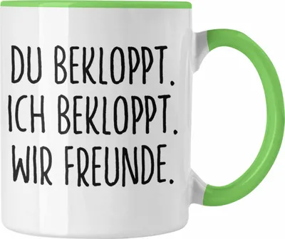 Produktbild von Trendation - Beste Freunde Tasse Geschenk Beste Freundin Freund Kaffeetasse Geschenkidee BFF Allerbeste Freundin Spruch Geburtstag Freundinnen (Grün)