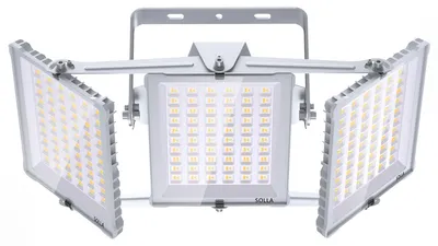 3-flammiger LED-Strahler 450 W, 45000 lm, IP66, 6000 K, Aluminium