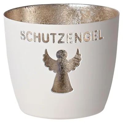 Produktbild von Madras Windlicht Schutzengel - weiss/gold - Teelichthalter - 1030004001 GIFTCOMPANY