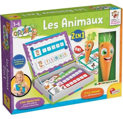 Immagine prodotto di CAROTINA Talking Pen + 2-in-1 Magnetic Toys - LISCIANIGIOCHI - Animals - Learning & Logic - Ages 3+