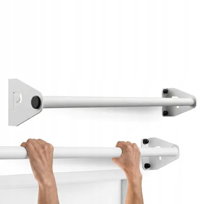 Produktbild von Klimmzugstange Wand - Platzsparende Pull Up Bar aus Stahl über Türrahmen bis 180kg, 101cm, fi34 Calisthenics Equipment für Zuhause