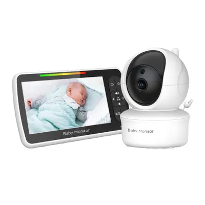 Produktbild von ZELURXX HD Babyphone mit Kamera, Nachtsicht, Fernsteuerung, 2-Wege-Audio, VOX, Temperaturanzeige, Timer