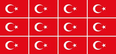 Produktbild von Mini Aufkleber Set - Pack glatt - 50x31mm - selbstklebender Sticker - Türkei - Flagge / Banner / Standarte fürs Auto, Büro, zu Hause und die Schule - 12 Stück
