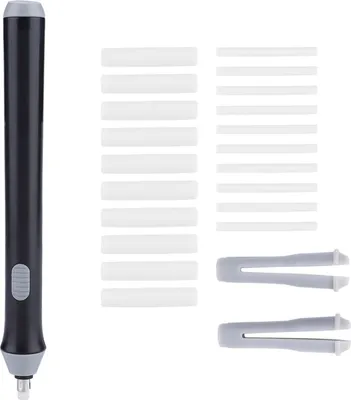 Image de Gomme à effacer électrique à pile automatique Bleistift avec 22 Nachfüllungen (schwarz)