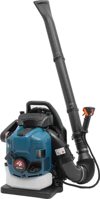 Zdjęcie produktu dla Plecakowa dmuchawa do liści, 4-suwowy silnik 75,6 cm3, przepływ powietrza 498 ft³/s, wygodna, ergonomiczna konstrukcja