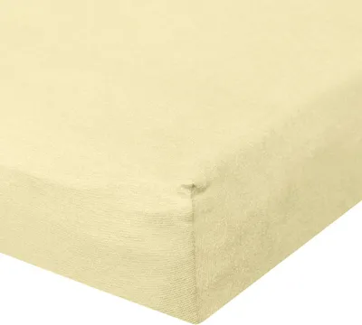 Produktbild von Bettwaren-Shop Jersey Spannbetttuch Ultra-Stretch 90x200 - 100x220 cm vanille