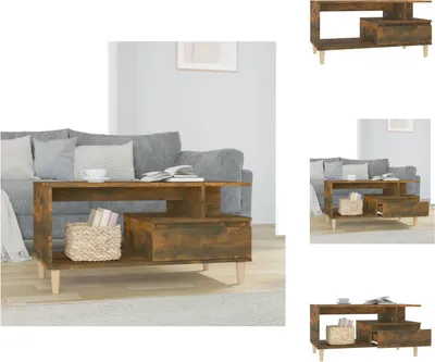 Produktbild von vidaXL Couchtisch Räuchereiche 90x49x45 cm Holzwerkstoff -  Couchtische