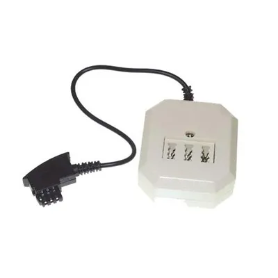 Produktbild von TPFNet Premium Adapter TAE F Stecker auf TAE NFN Buchse und 6P4C Modularbuchse