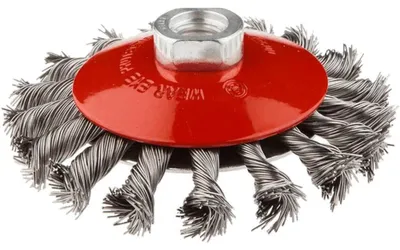 Zdjęcie produktu dla GRAPHITE Szczotka druciana tarczowa odgięta 100 mm x M14, INOX