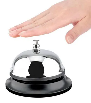 Productafbeelding van Receptiebell voor hotel - Restaurant - Keuken - Teller - Handwerk kerst klok service ring