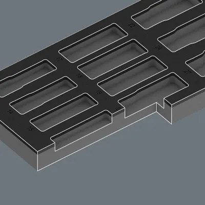 Produktbild von 9725 Schaumstoffeinlage Zyklop C, 1/2" Impaktor Deep Steckschlüsseleinsatz Set 1