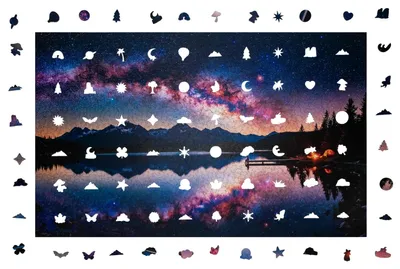 Produktbild von Holzpuzzle Sternenhimmel 2013 Teile für Erwachsene, Schwierigkeitsgrad 5