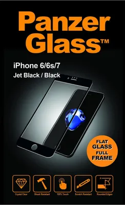 Obrázek produktu pro PanzerGlass 2618, Apple, Apple - iPhone 6, Apple - iPhone 6s, Apple - iPhone 7, Apple - iPhone 8, Aplikace nasucho, Odolné proti poškrábání, Odolný proti nárazům, Průhledná, 1 kusů