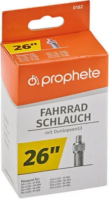 Zdjęcie produktu dla Dętka rowerowa 26x1,75-26x2,125 26 x 2,125, wentyl Dunlop