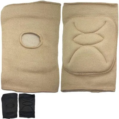 Produktbild von Famanu Kniepolster Elastisch und Bequem für Sportaktivitäten - Beige L