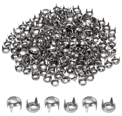 300 runde Klinknägel 5 mm, Kohlenstoffstahl, silber