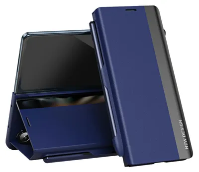 Produktbild von Handyhülle Klapphülle Smart für Samsung Galaxy Z Fold8 Ultra 5G Kunstleder Blau