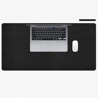 Produktbild von Famanu Schreibtischunterlage 90 x 45 cm - Schwarz für einen aufgeräumten Arbeitsplatz