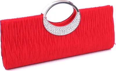 Produktbild von Rot Damen Handtaschen Damen Top Handle Taschen Tote Umhängetaschen Geldbörse mit Abnehmbarer Kette