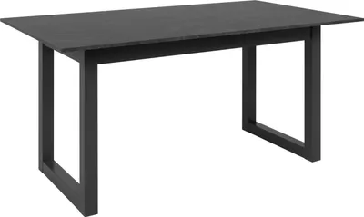 Immagine prodotto di Calicosy - Tavolo da pranzo rettangolare allungabile effetto ardesia e antracite L160-200 cm - AUSTIN